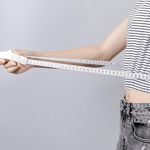 1pc Automatic Retractable Body Measuring Tape 1pc High Precision Locking Body Tape Measure for Fitness Body Measurements (White)