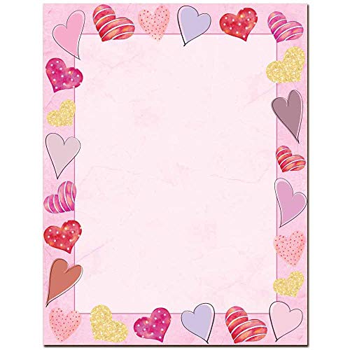 Happy Hearts Letterhead [U[ & CNWFbg v^[p 25 Pack }`J[