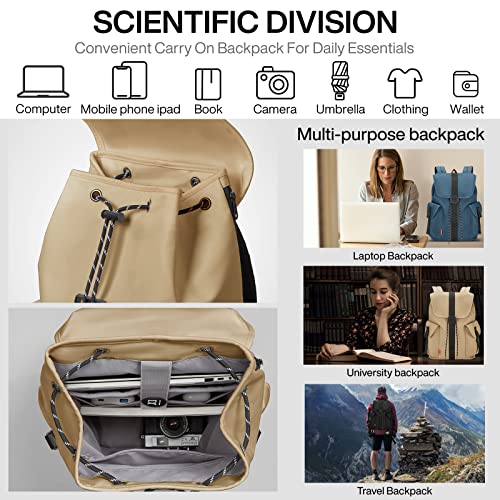 Mochila de viaje para portátil mixi, 16" y 17", marrón mocha miniatura 2