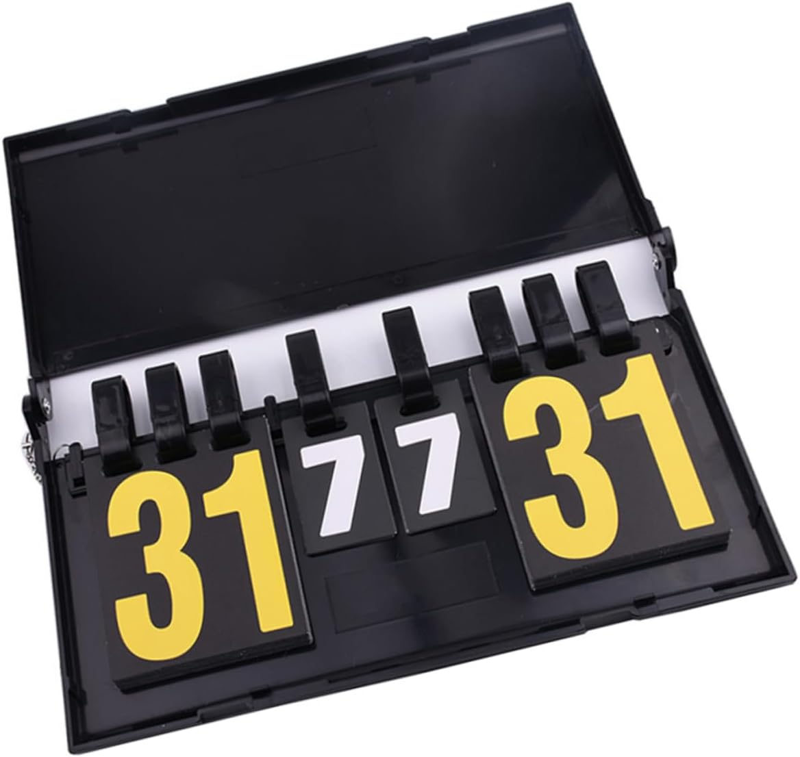 Portable Flip Scoreboard Durable Scorekeeper for Basketball Tennis and Sports Two Sided Design Easy to Range for Games and Events