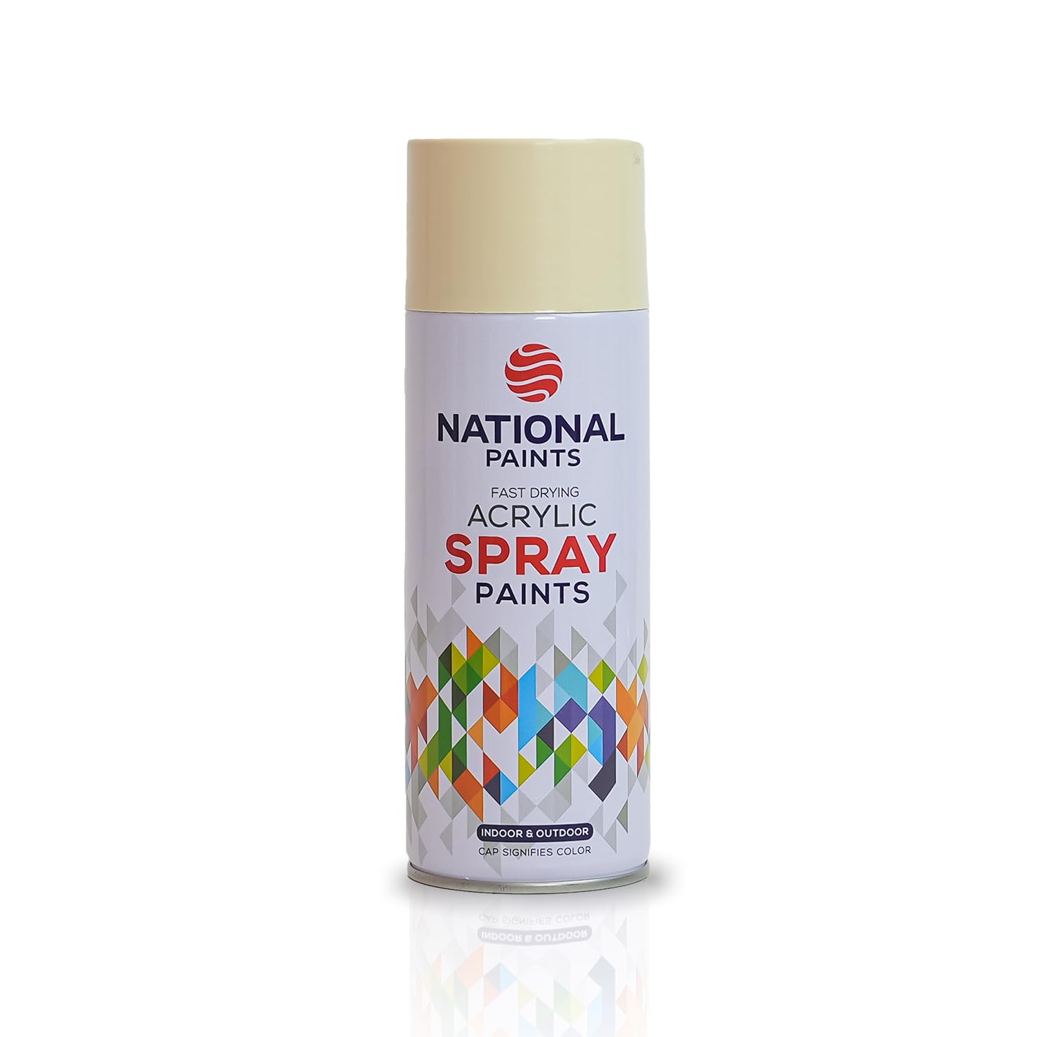 National Paints Fast Drying Acrylic Spray Paint - Ivory 810