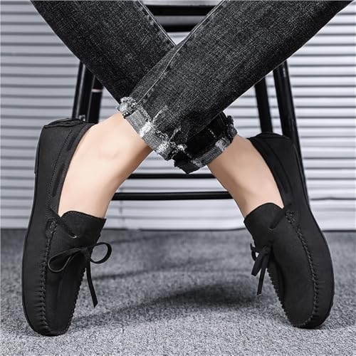 Mens Loafers Driving Shoes Slip On Suede Moccasins Comfortable Flexible Lightweight Prom Party Casual Shoes Round Toe2