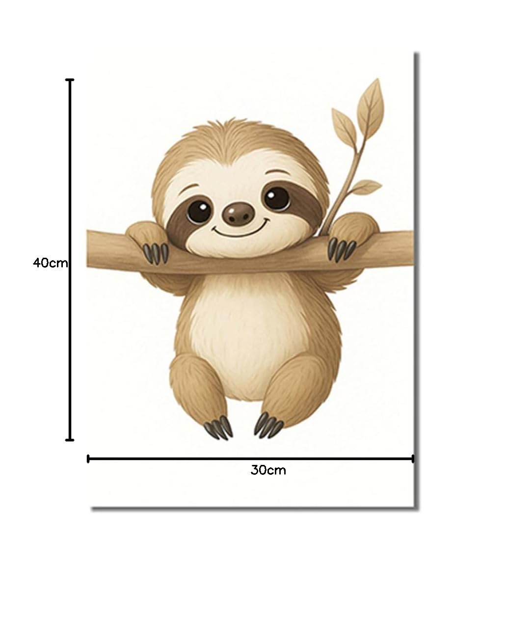 BeiYiHo 3 Affiche Chambre Bébé Beige Tableau Bebe Animaux Paresseux Elephant Girafe Poster Enfant 30 40 Toile Deco Chambre Bebe Poster Chambre Enfant Garcon Cadeau SANS CADRE (BYCH084-30x40)