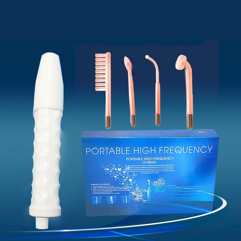 Handheld High-Frequency Facial Wand 4 in 1,Face Care Facial Wand?Portable Handheld Facial Frequency Machine Color Palette
