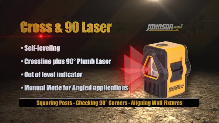 Johnson Level & Tool 40-6646 Self-Leveling 3 Dot Laser w/ 2