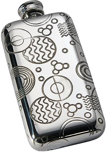 Flasque en étain rétro gravable idéale pour cadeau unique avec boîte - 3