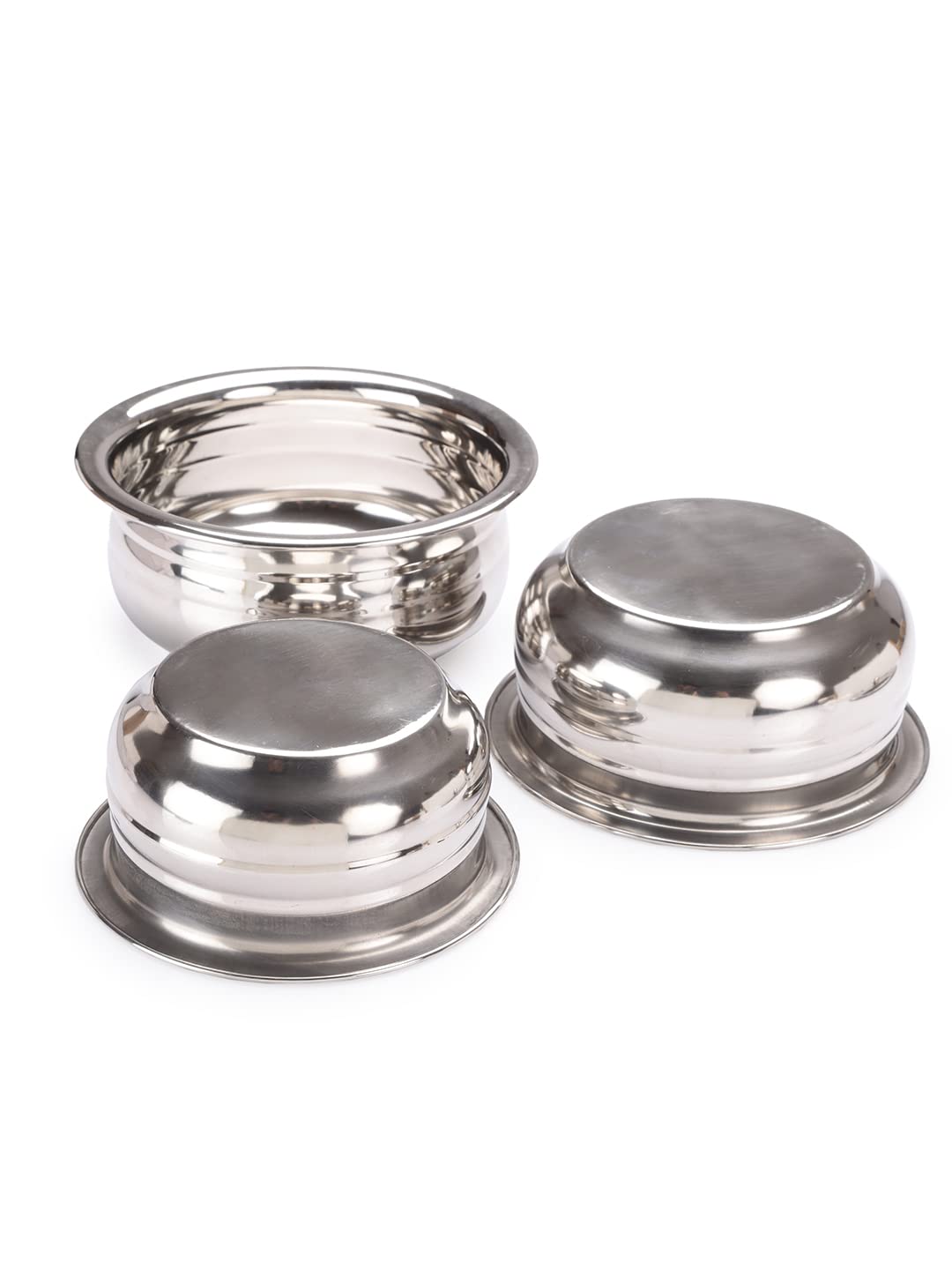 Buy Kitchen Krafts 3pcs Flat Bottom Serving Bowls Urli Kitchen