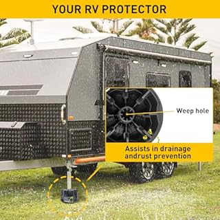 Trailer Jack Block 4 Pack - RV Leveling Blocks for Travel Trailers Wheels and Any Jack, 20,000 lbs RV Camper Leveling Blocks with Bag, Leveling Blocks Universal Compatibility & Convenient Storage