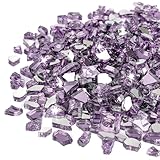 Stanbroil 10-Pound Fire Glass - 1/2 inch Reflective Tempered Fire Glass for Fireplace Fire Pit, Violet Reflective