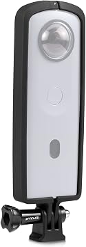 PULUZ PC ABS Plastic Protective Frame for Ricoh Theta SC2,shockproof Cover Case with Adapter Mount & ScrewBlack