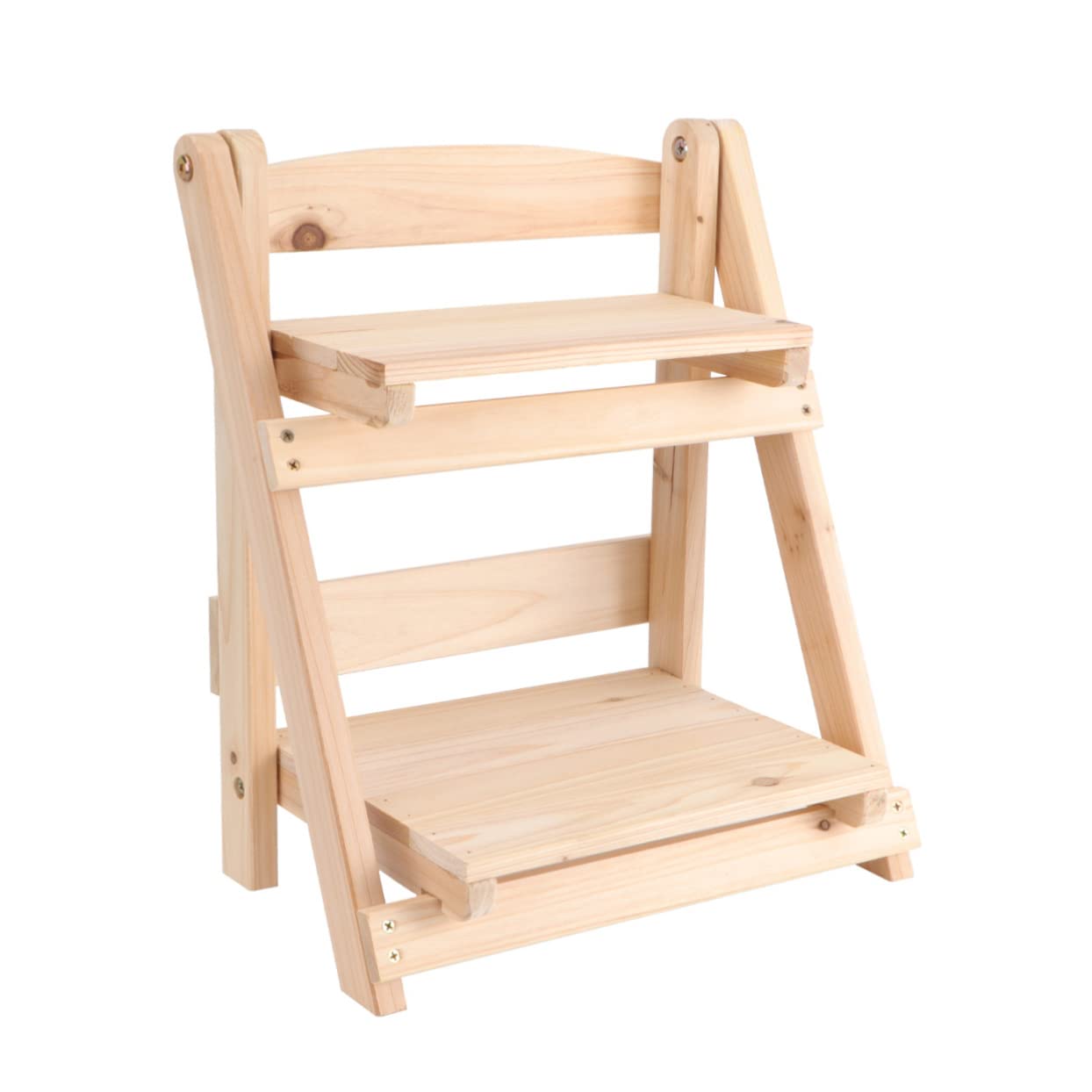 Étagère d'angle en bois vintage de qualité supérieure pour plantes de salon
