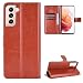 Produktbild QiongniAN Hülle für Samsung Galaxy S21 Hülle Leder,Hülle für Samsung SM-G991B/DS Galaxy S21 5G Hülle Schutzhülle Case Cover Brown