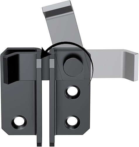 Pestillo abatible para puerta derecha, cerradura de puerta de seguridad, cierre de perno deslizante para gabinete de granero, jaula de mascotas,