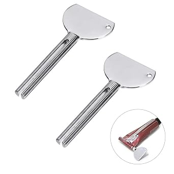 Metal Tube Squeezer Keys Salon Toothpaste Tube Squeezers 2PCS