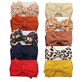 Baby Girl Bow Headbands Newborn Hairband Baby Turban Knotted Elastic Headwrap for Toddler Hair Accessories