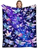 DNJHUY Dragonfly Blanket Gifts for Women