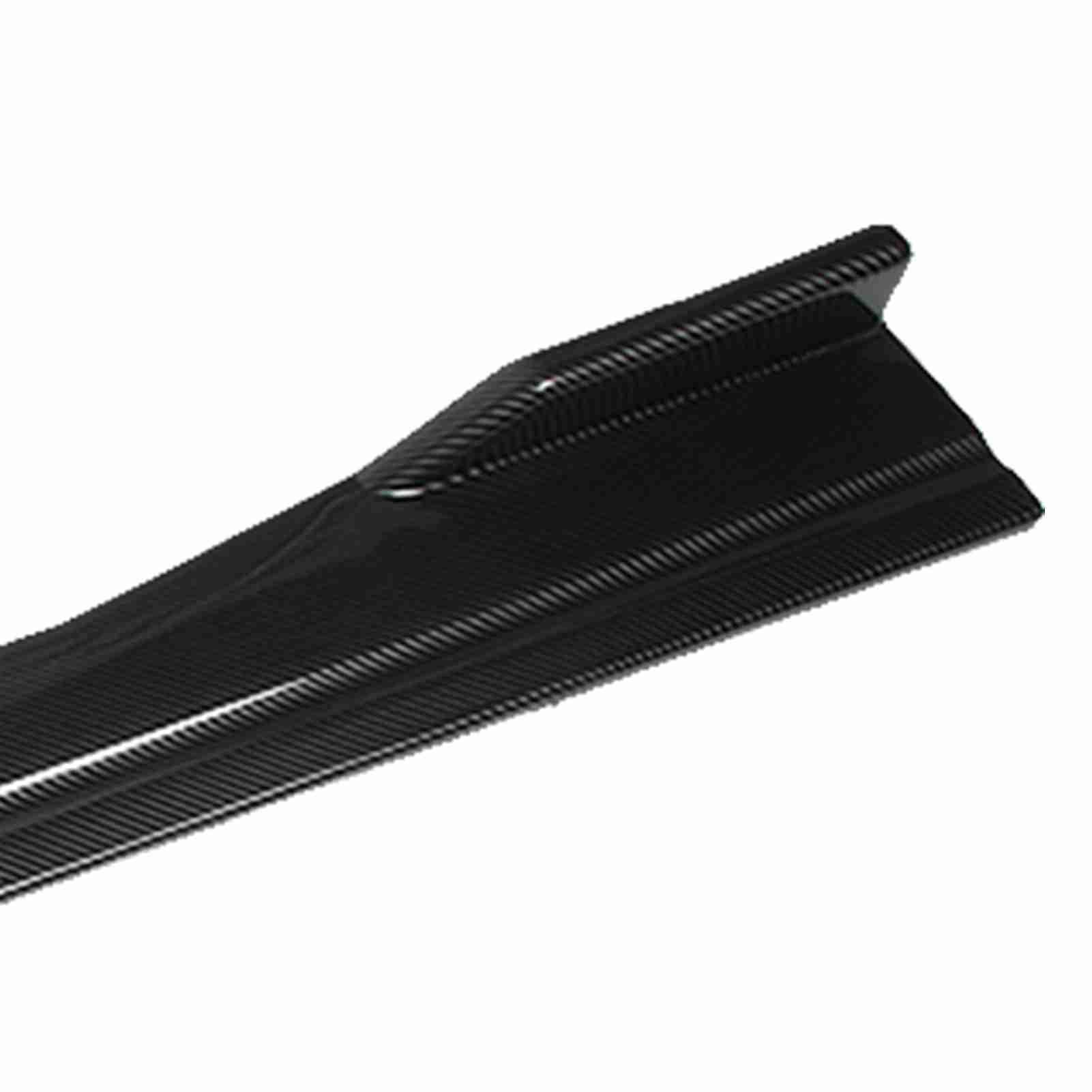 Jupe Lat¨¦rale de Voiture en Fiber de Carbone, 200X11cm, Type 4 Sections, S¨¦parateur de Jupe Lat¨¦rale Gauche Droite, Voitures Universelles