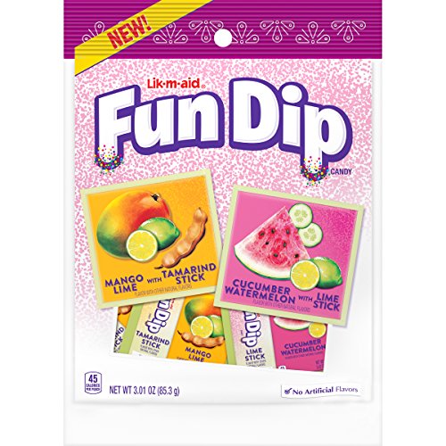 LIK-M-AID Fun Dip Dulceria Mango Lime and Cucumber Watermelon, 3.01 oz
