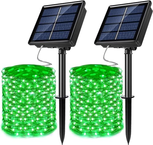 JosMega 2-Pack Solar Fairy String Lights 66ft 200 LED