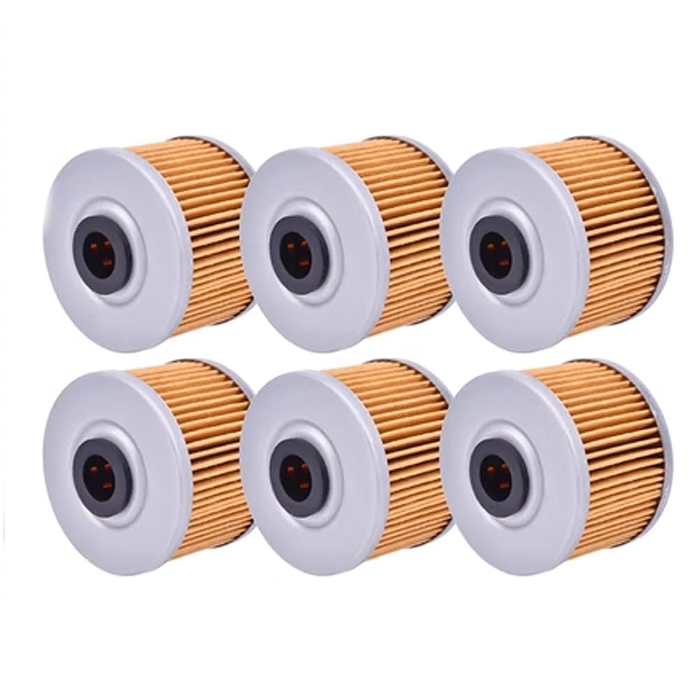 FOR Zontes ZT310-T ZT310-T1 ZT310-T2 filtros de aceite de motor filtración compatible con Zontes 310T 310T1 elemento filtrante de motocicleta (Color : 6 Pieces)