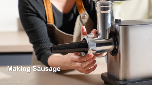 AAOBOSI Electric Meat Grinder 3000W Max Heavy Duty Stainless Steel Meat