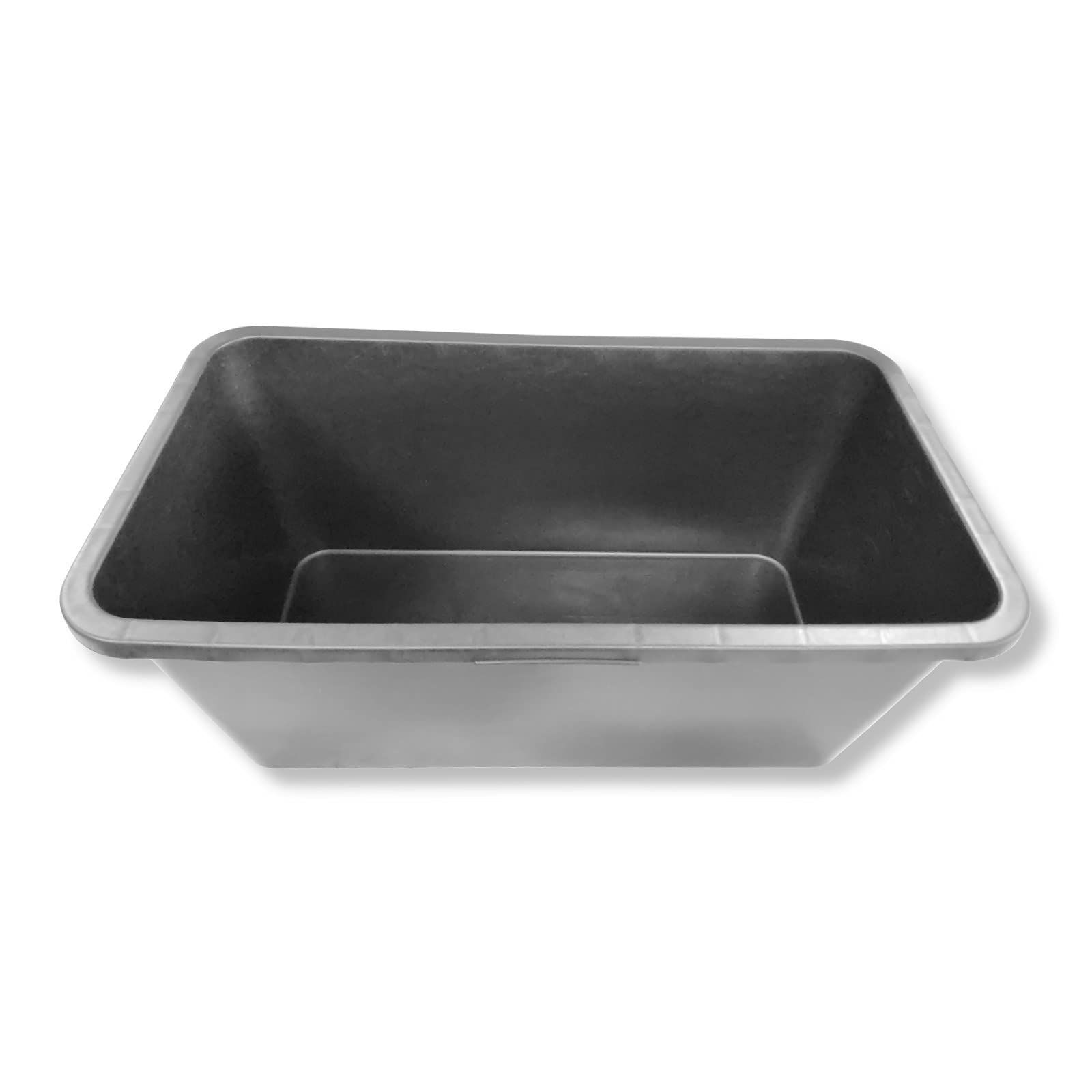 DEWEPRO® Set d 10 Secchi per Malta Rectangolari Neri 60L - Robusti e Senza Manico per Cantiere e Giardino - Ideali per Professionisti e Fai-da-Te, Capacità 60L, Dimensioni 66x35x28 cm - Durevoli