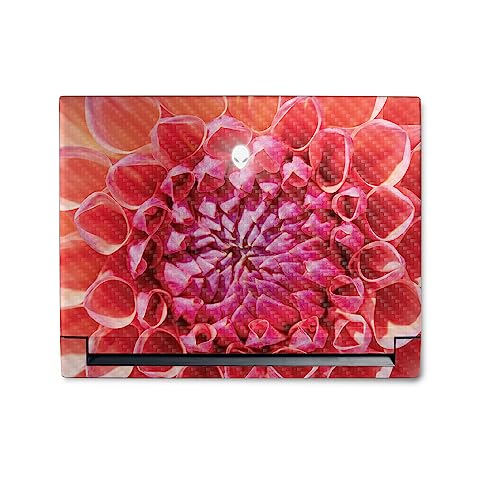 Image of MightySkins Carbon Fiber Skin Compatible with Alienware M18 R1 (2023) Full Wrap Kit - Mum Closeup | Protective, Durable Textured Carbon Fiber Finish | Easy to Apply & Change Styles | Made in The USA