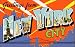American Vinyl Greetings from New York City Sticker (Vintage Post Card NYC Design)