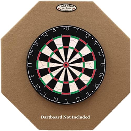Dart-Stop 29 inch Tan Octagon Pro Dart Board Backboard | Wall Protector | Dartboard Surround