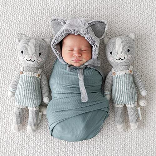 Muñeca tejida a mano Dylan el Gatito Little 13" miniatura 6