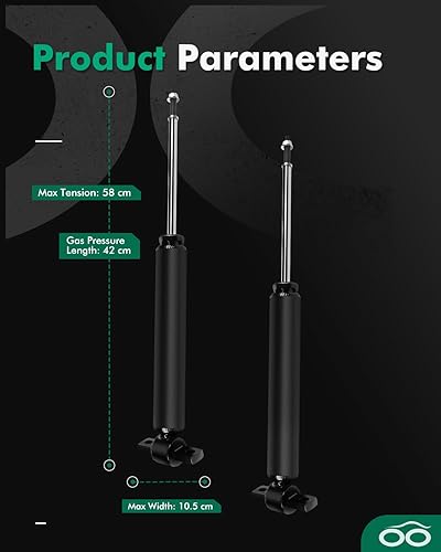 Miniatura 3 de SCITOO - Amortiguadores traseros de gas para Ford Fusion 5667, 2013, 2014, 2015, 2016, juego de 2