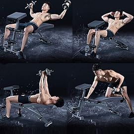 WERCHW Bench Fitness Chair, Workout Bench for Home Gym, Weight Bench Adjustable Strength Training Benches for Full Exercise Men/Women Fitness Bench, Foldable