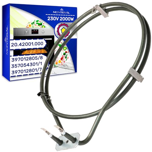 Ronde Elément Chauffant à Resistance pour Four 230V 2000W avec le Code Original 3970128058 397012805/8 3970128017 397012801/7 pour AEG pour Electrolux pour...