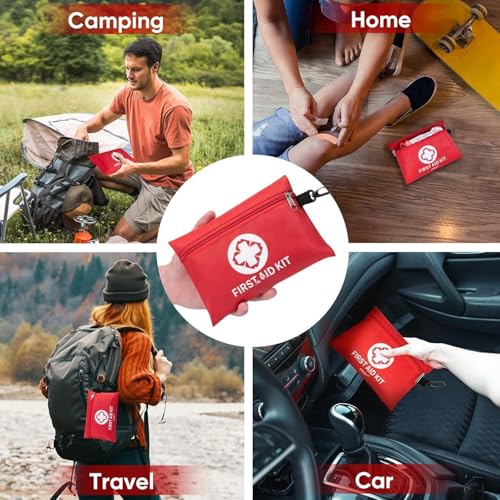 Medi Mini First Aid Kit Travel Essential, Emergency Kit with 82 Pieces Survival Kits for Home, Office, Camping & Outdoor Adventures, Compact & Portable for Holidays, Workplace Family Safety - Image 6