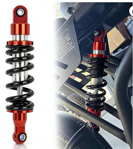 PSLER 280mm Adjustable Motorcycle Rear Shock Absorber Suspension - 10.2' Shock 1000LBS for Dirt Pit Bike for Pw80 Apollo Stomp WPB M2R Lucky 50cc 70cc 90cc 110cc 125cc 150cc Ssr 125 Crf50