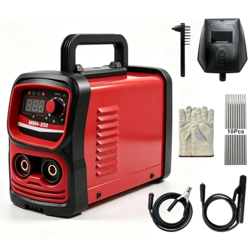 Image of MMA250A 110V Stick Welder, 250A ARC IGBT Inverter Machine with Comprehensive Accessory Kit, Portable for Auto Repair, Home Improvement & Metal Art