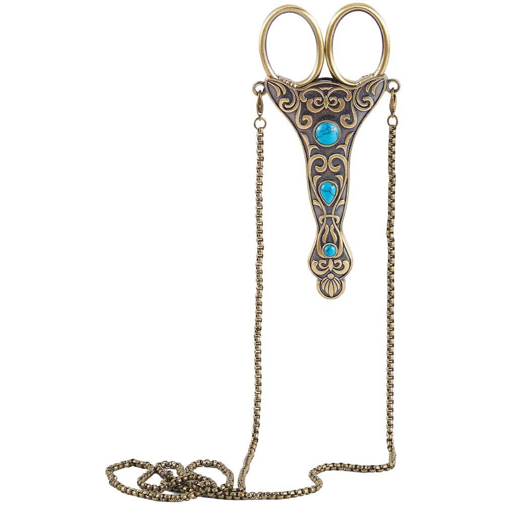 SUNNYCLUE Stickschere – 4,5 Zoll, Antik Bronze, Scharfe Spitze, Edelstahl | Perfekt Für Nähen, Basteln, Stricken & Handarbeiten
