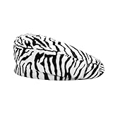 APXXAIBO Cow Print Beret, Women's Winter Warm Artist Hat for Streetwear Fashion (Zebra Pattern,Free Size)