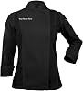 Personalized Womens Long Sleeve Embroidered Zipper Chef Coat