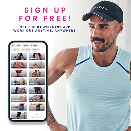 Fiton Yoga Mat Thick & Soft Workout Mat W/Travel Strap, Non Slip Fitness Mat For Yoga, Pilates, Pelvic Floor Routine Exercise Mats, Workout Equipment For Home Gym Workouts 70" X 24", Northern Lights #TOP5