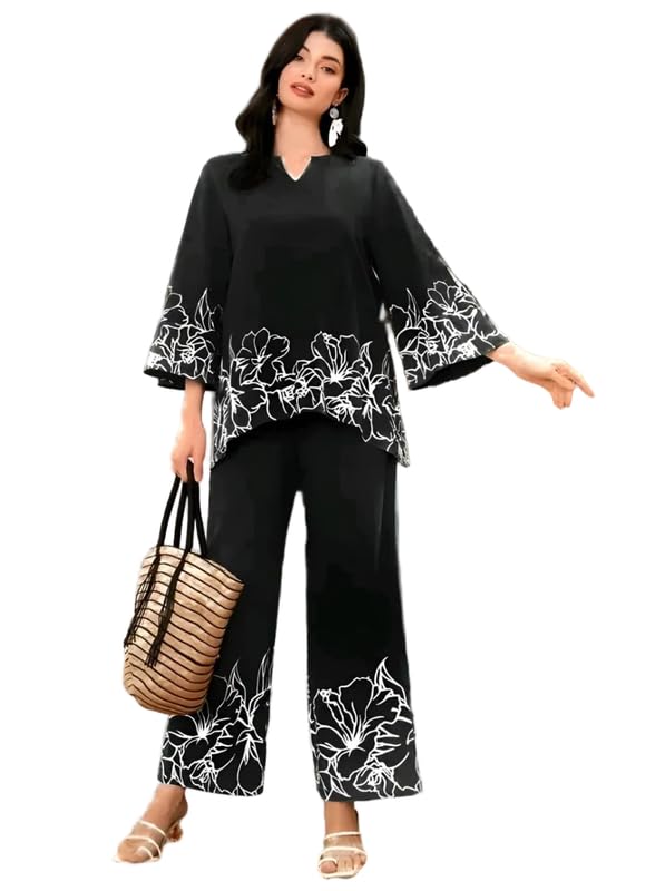 Women’s Printed Top and Palazzo Co-ord Set-picture-38