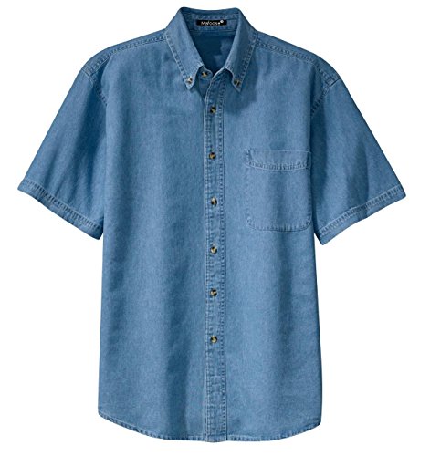 Mafoose Men's Short Sleeve Value Denim Shirt