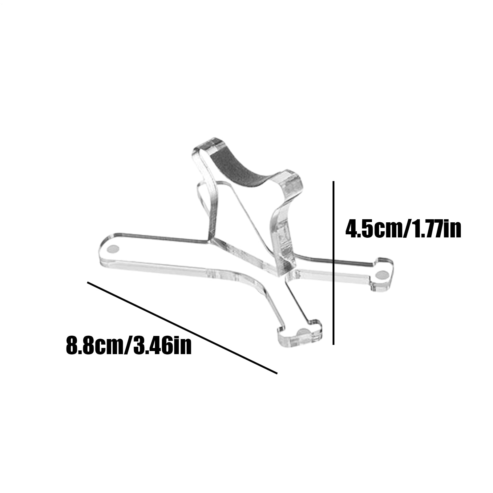 Présentoir en acrylique pour batte de baseball, support de rangement pour canne à frapper, installation sans effort, 8,6 x 8,6 x 4,5 cm, pour la maison, le bureau ou les salles de sport