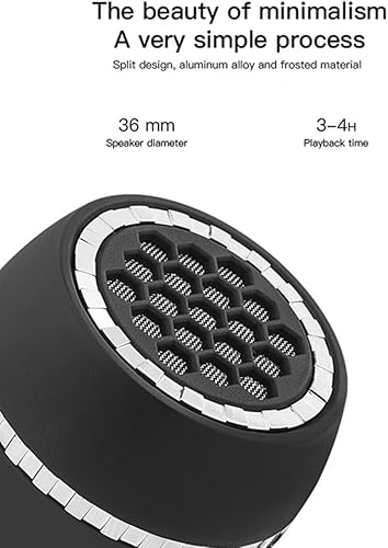 Miniatura 5 de Leadsound Altavoz portátil, Crystal 3W 1.063 in 8 Mini altavoz inalámbrico con conector de audio auxiliar de 0.138 pulgadas, enchufe de graves