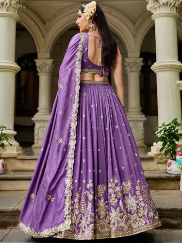 Lehenga Choli georgette 15647 pour rayonner au mariage de vos proches - 3