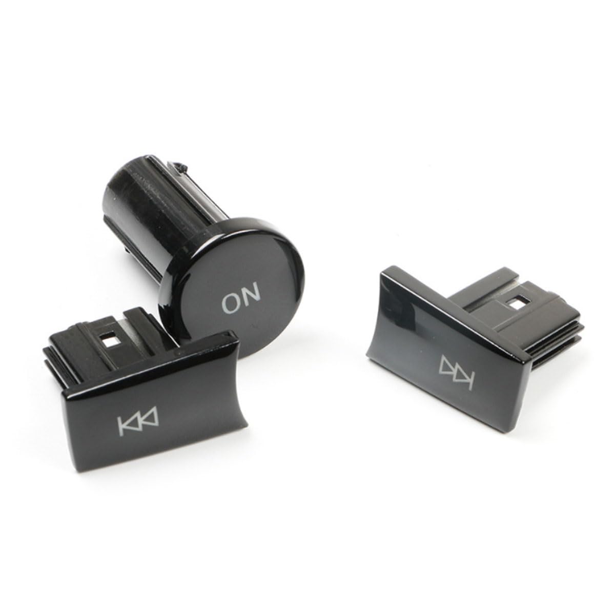 Bright Black Car Multimedia Audio Volume ON Control Knob Button Cover Replace for Mercedes Benz A B C E GLA CIA ML GL SLK W176 W204 W212(Model B)