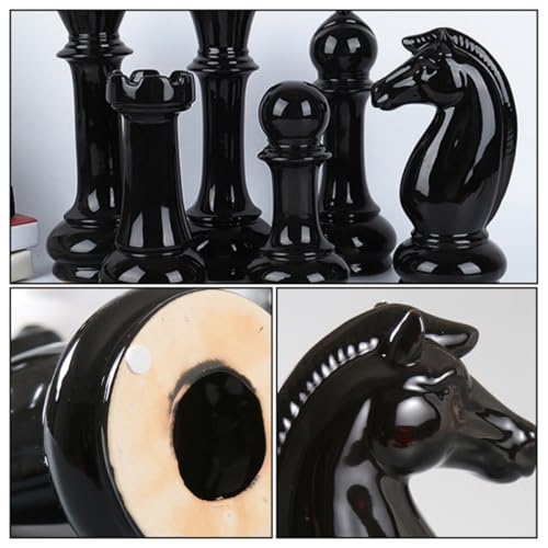 Décoration échecs céramique noire pour sublimer un salon vide - 5