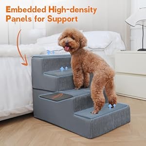   Supet-Dog-Stairs-for-Small-Medium-Large-Dogs-to-Get-on-Bed-Dog-Steps-for-High-Bed-Couch-Car-Pet-Stairs-Steps-for-Cats-Doggie-Puppy