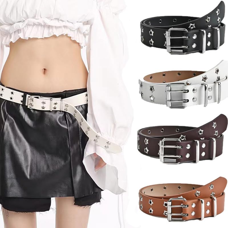 Fashion Women Belts Chain Luxury Genuine Leather New Punk Style Metal Buckle Leather Men Waistband For Jeans2