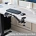 VIVO Universal Clamp-on Adjustable Armrest, Desk Cradle Rotating Elbow Cushion, Above Table Extension Platform Arm Support, Black, MOUNT-ARM01
